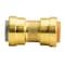 Quickfitting 1/2in Push-to-Connect x 1/2in Push-to-Connect Brass Polybutylene Transition Coupling Fitting LF811PBYR - alternate 3